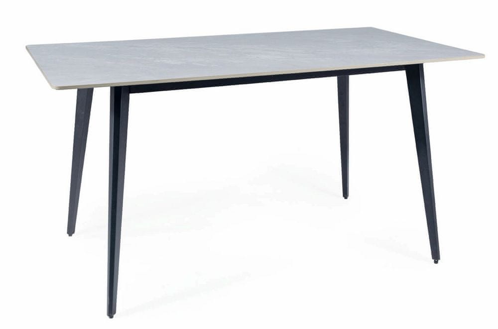 Veneti Jedálenský stôl HANAN - šedý / čierny